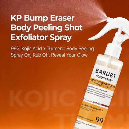 Turmeric Kojic Acid Exfoliating Essence Spray Helps Improve Rough and Uneven Skin, Leaving It Looking Clearer and More Radiant.